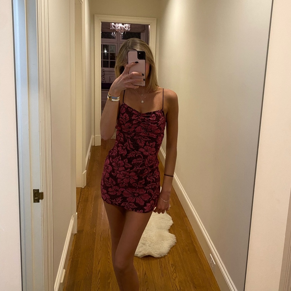 XS For Love & Lemons new Constance slip dress
